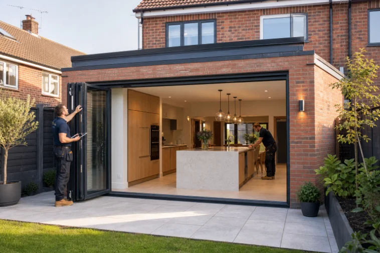 Rear extension & open-plan kitchen in Luton by Zii Builders